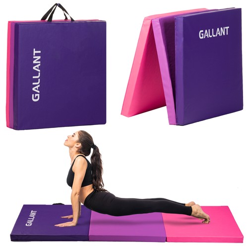 Tri folding gymnastics mats - gymnastics,