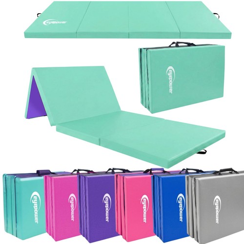 Folding gymnastics mat - gymnastics,